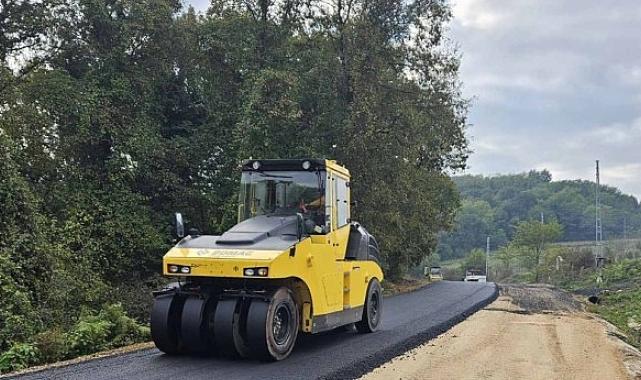 İzmit İslamköy Kurtdere yolu asfaltlandı