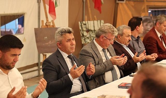 Kandırada filistine destek çadırı dualarla açıldı