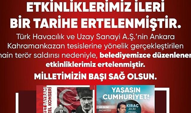 Karşıyaka’da konser ve törenler ertelendi