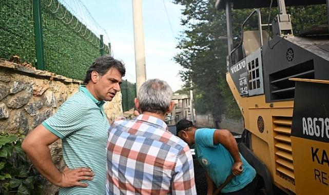 Kartepe pırıl pırıl asfalta kavuşuyor.