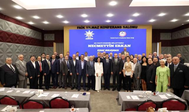 Kırşehir Milletvekili Necmettin Erkan İstanbul Esnaf ve Sanatkârlarıyla buluştu