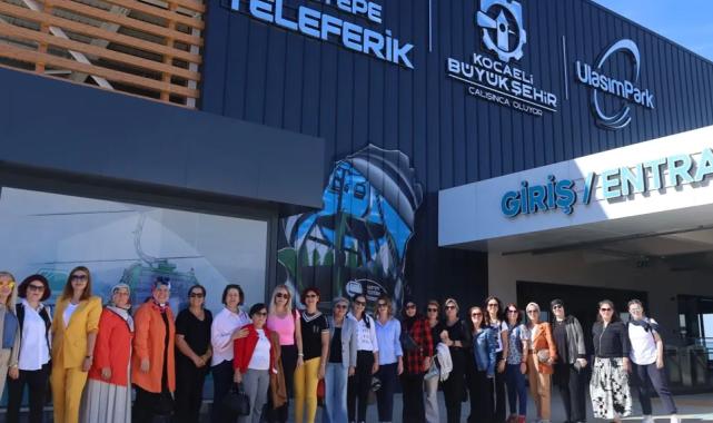 Kocaeli’de kadın muhtarların teleferik gezisi