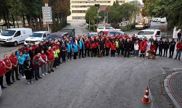 Kocaeli’den Söğüt’e afet tatbikatı konvoyu