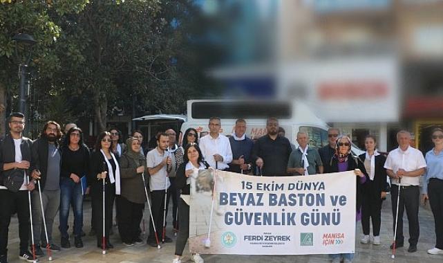 Manisa’da Beyaz Bastonla Farkındalık Yürüyüşü