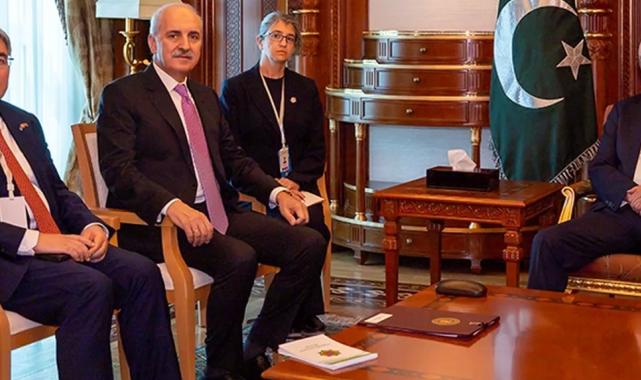 Meclis Başkanı Kurtulmuş Pakistan Cumhurbaşkanı ile görüştü