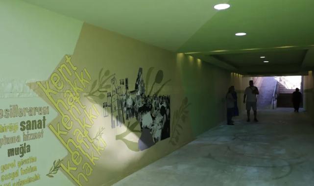 Muğla’da alt geçide renk geldi