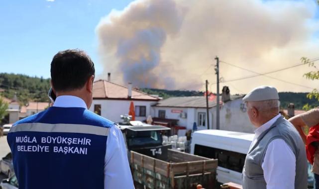 Muğla’daki orman yangınlarına müdahale sürüyor