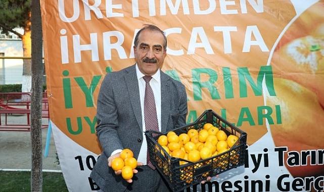Satsuma mandalina yüklü TIR’lar ihracata yolcu edildi