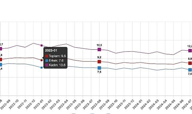 Tüik: Mevsim etkisinden arındırılmış işsizlik oranı %8,5 seviyesinde gerçekleşti