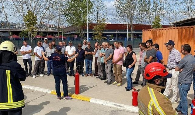 Yahya Kaptan site yönetimine İtfaiyeden eğitim