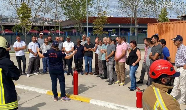 Yahya Kaptan site yönetimine İtfaiyeden eğitim