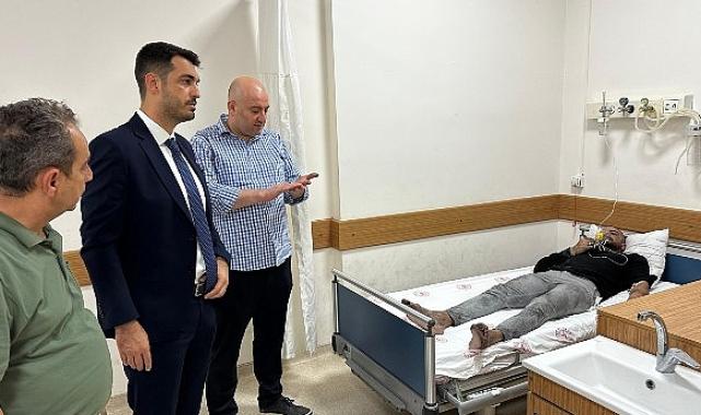 Yangından etkilenen turistlere geçmiş olsun ziyareti