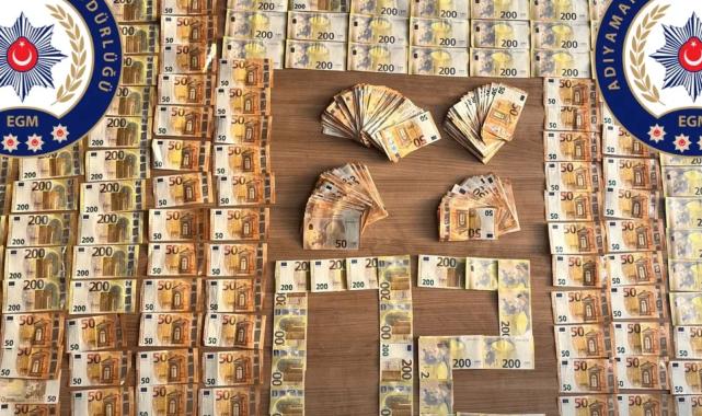 Adıyaman’da ticari takside 40 bin 700 Euro’ya el kondu