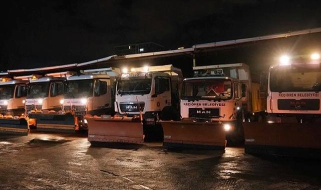 Ankara Keçiören’de kar için teyakkuz