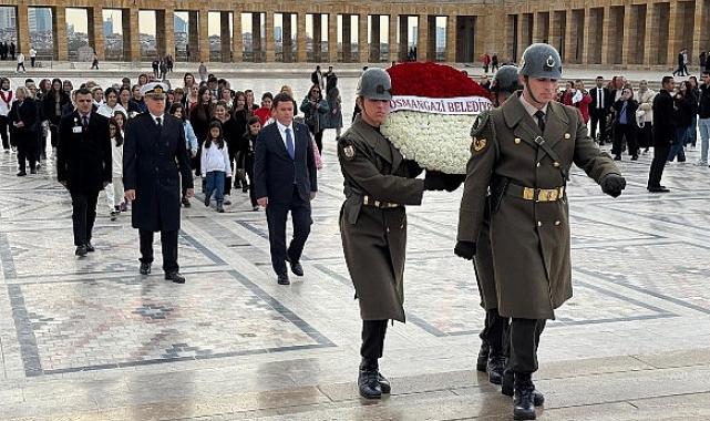 Başkan Aydın, Osmangazili çocuklar ile Ata’nın huzurunda