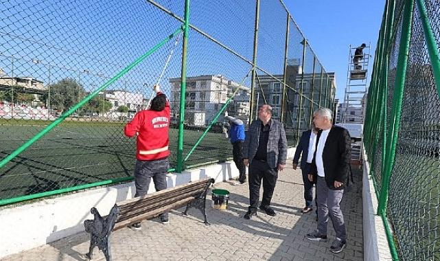 Başkan Çiçek Talimatı Verdi Sahalar Yenileniyor