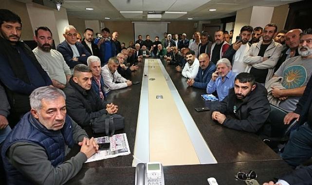 Başkan Ünsal pazarcı esnafını konuk etti