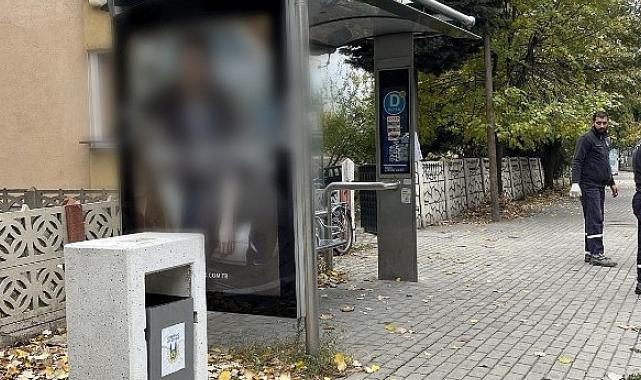 Bekleme noktalarına küllüklü çöp kutuları yerleştirildi
