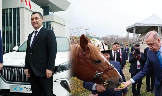 Biz Togg, onlar at verdi! Kırgızistan’da karşılıklı hediyeleşme