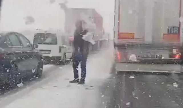 Bolu’da kar esareti! Ulaşım aksıyor!