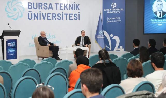 ‘BTÜ Konuşmaları’nın konuğu Rektör Şimşek oldu