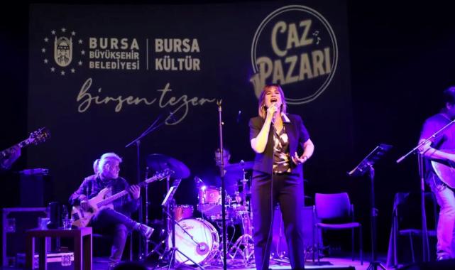 Bursa ‘Caz Pazarı’ konserlerinde Birsen Tezer’i ağırladı