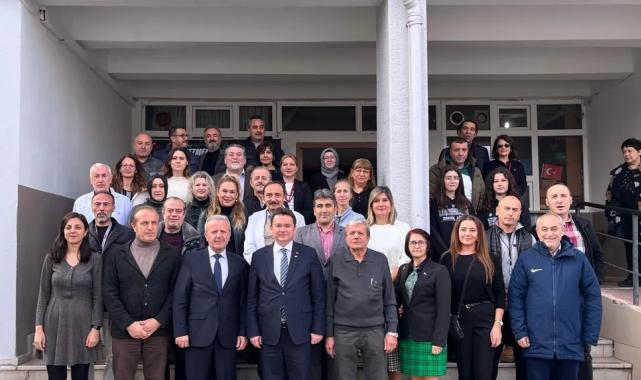 Bursa Osmangazi’de Başkan Aydın’dan öğretmenlere ziyaret