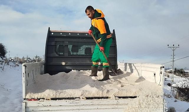 Çankaya Belediyesi’nden karla mücadele mesaisi