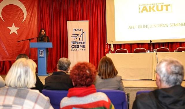 Çeşme Belediyesi ve AKUT’tan afetlere karşı güçlü adım: Temel Afet Bilinci Semineri