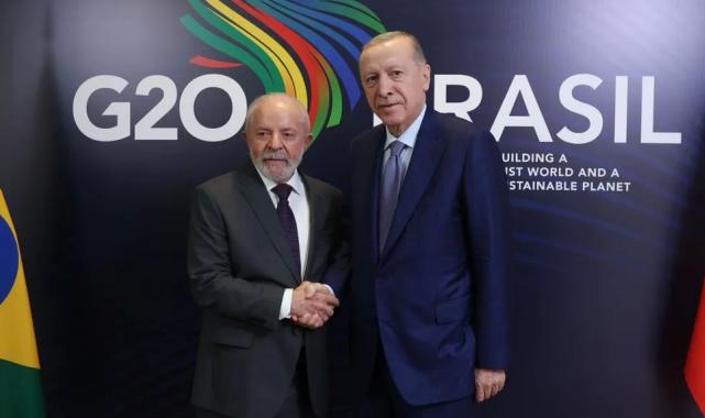 Cumhurbaşkanı Erdoğan, Brezilya Devlet Başkanı Da Silva ile görüştü