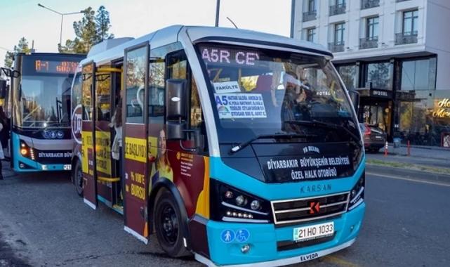 Diyarbakır’da ücretsiz kartlılar Özel Halk Otobüsleri’ne binebilecek