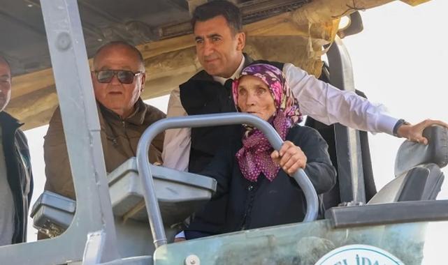 Gülsüm Teyze’den asfalt şovu