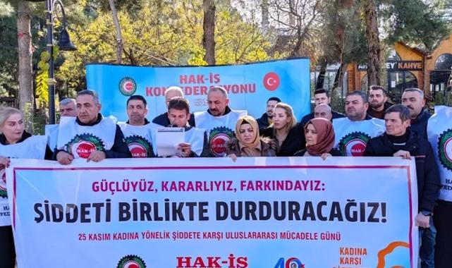 Hak-İş Mardin kadınlar için meydanlara indi