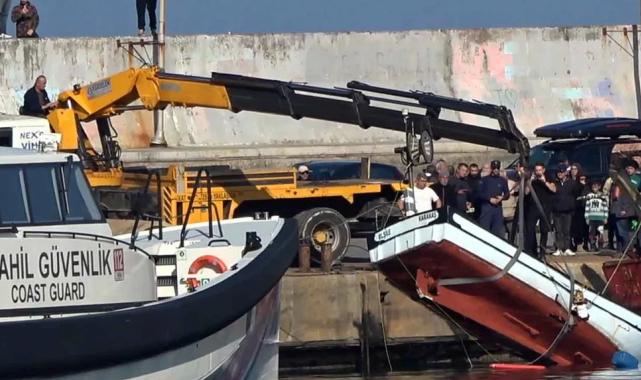İstanbul Şile’deki deniz kazasında batan tekne çıkarıldı… Balıkçıdan halen haber yok!