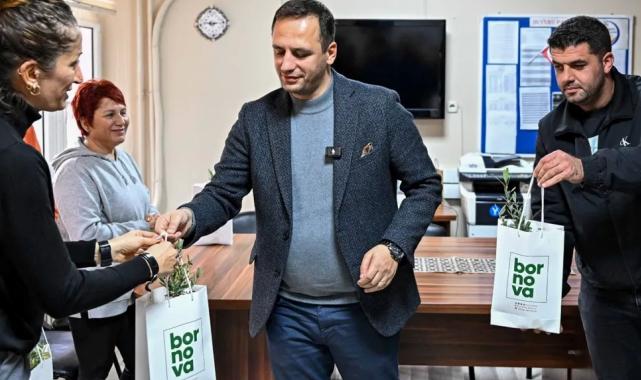 İzmir Bornova’da zeytin üreticilerine lojistik destek