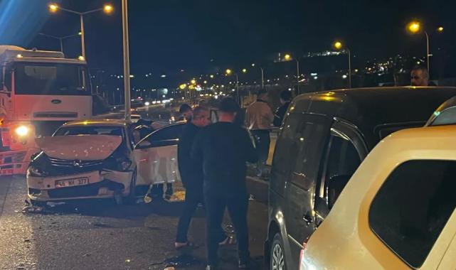 Kahramanmaraş’ta zincirleme trafik kazası! 4 araç hasar gördü