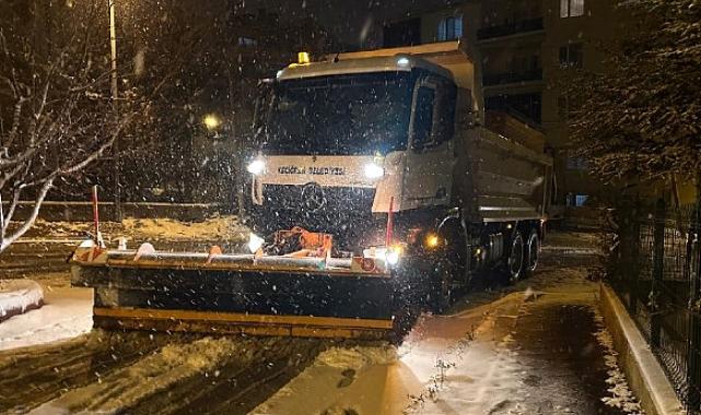 Kar yere, ekipler yollara düştü