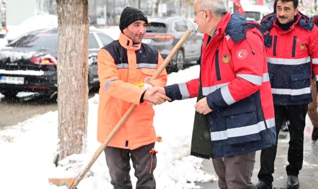 Malatya’da kar mesaisi devam ediyor