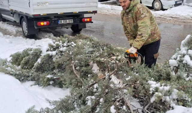 Malatya’da karla mücadele sürüyor