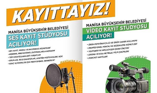 Manisa Büyükşehir’den Ücretsiz Video ve Ses Kayıt Stüdyosu Desteği