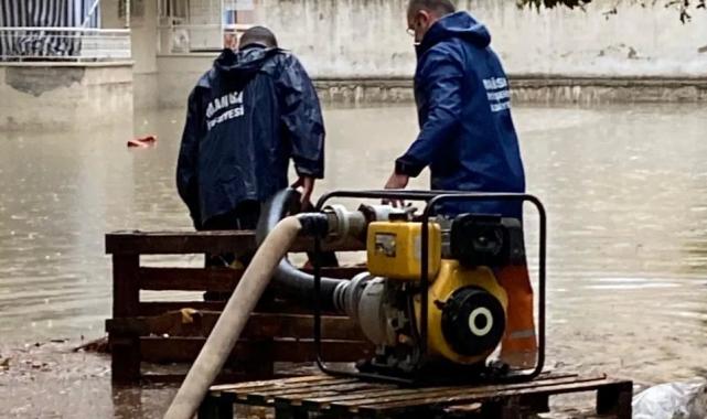 Manisa’da fırtına ve yağış ekipleri seferber etti