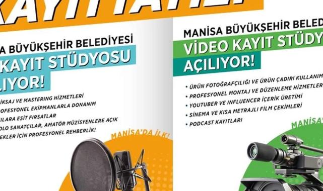 Manisa’dan ücretsiz video ve ses kayıt stüdyosu desteği