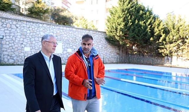 Mudanya havuzu kışa hazırlanıyor.