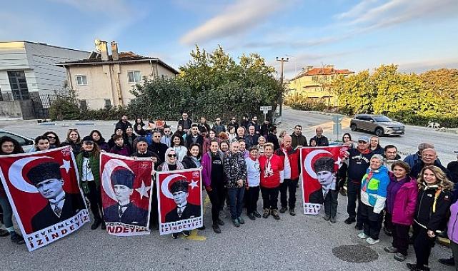 Mysia Yolları’nda Atatürk’ü anma yürüyüşü