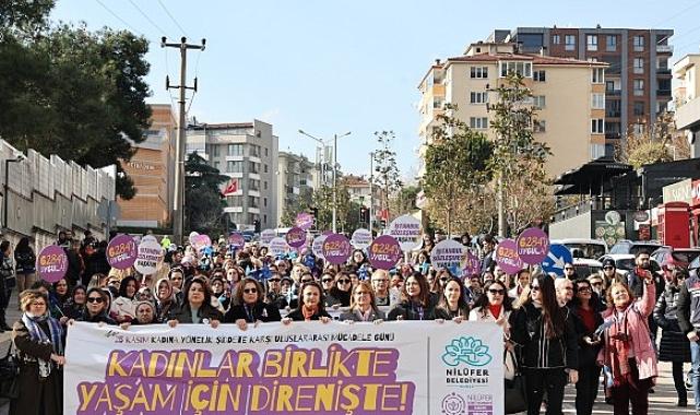 Nilüferli kadınlardan şiddete karşı tek ses