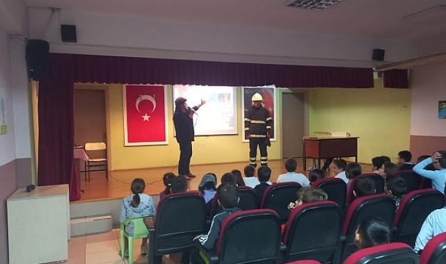 Öğrenciler itfaiyecilik mesleğini öğrendi
