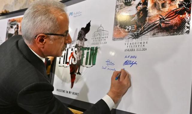 PTT’den ‘Yüreğimde Filistin’ konulu anma pulu