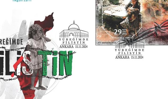 PTT’den ‘Yüreğimde Filistin’ pulu tedavülde