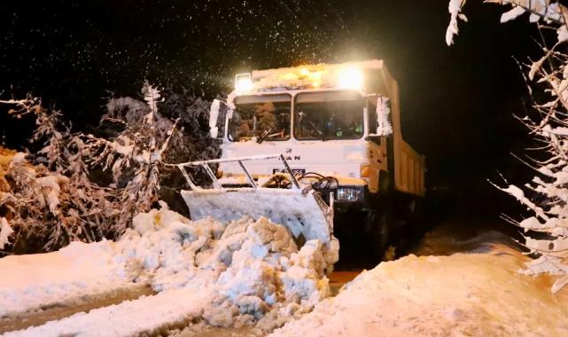 Sakarya Büyükşehir kar mesaisinde