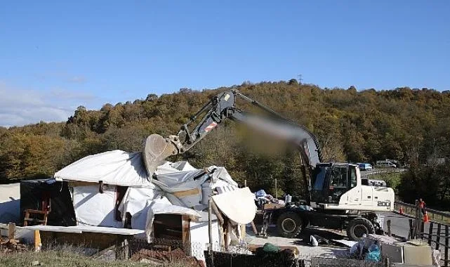 Şile’deki 5 Kaçak Yapı Kaldırıldı